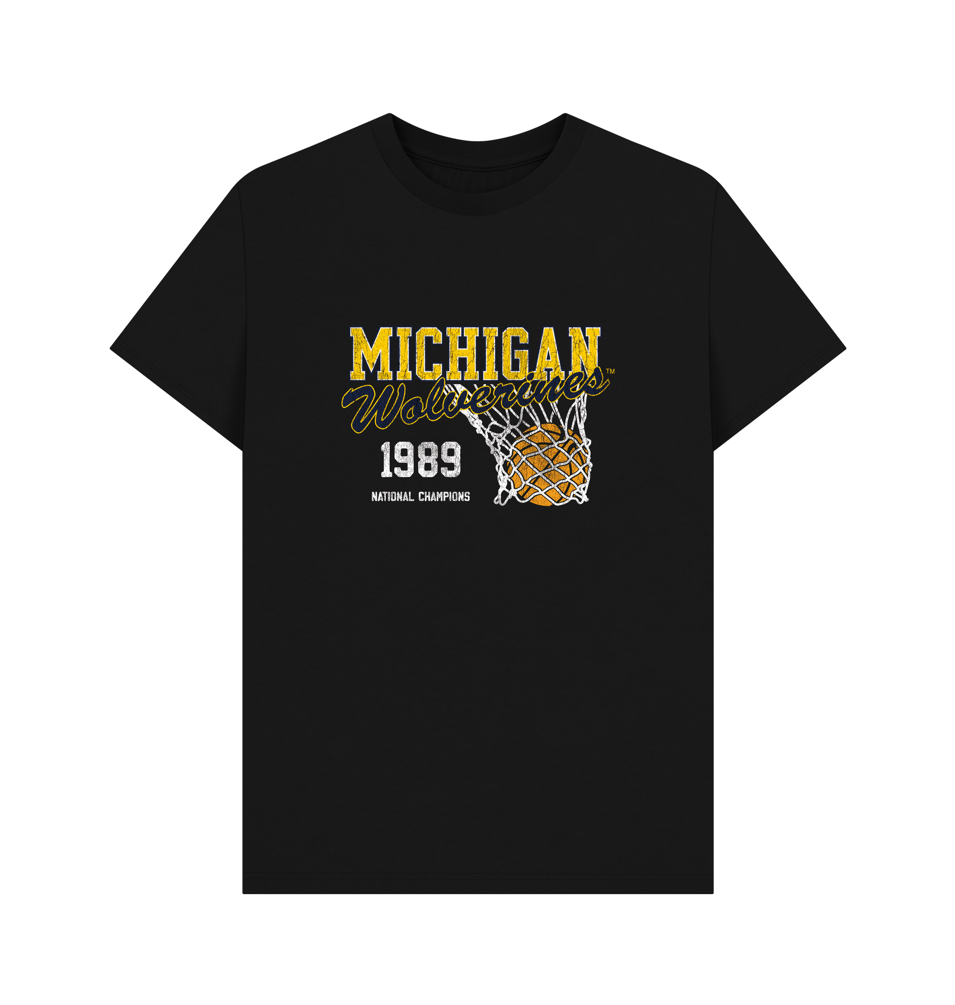 Black Printed T-shirt Front