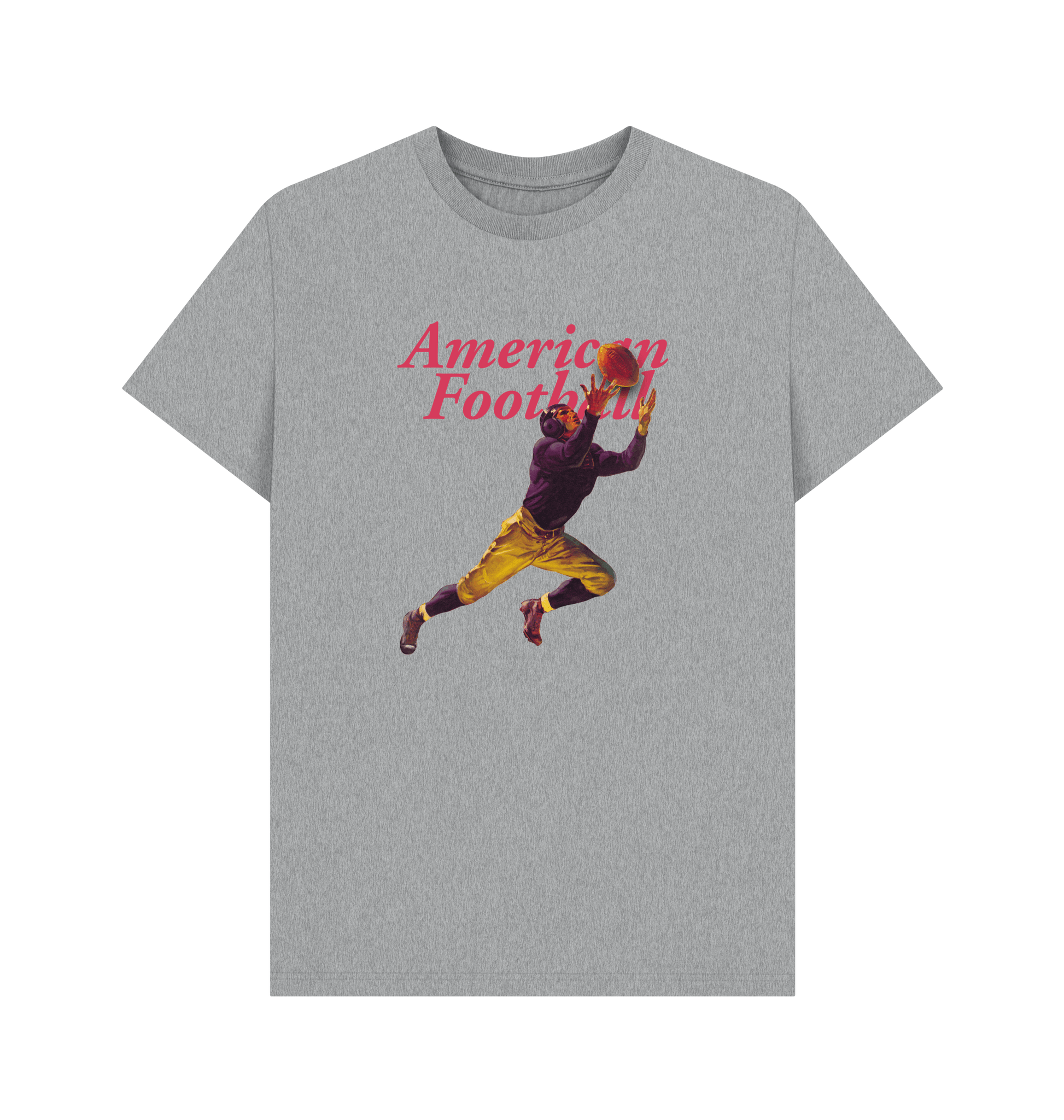 Athletic Grey Printed T-shirt Front