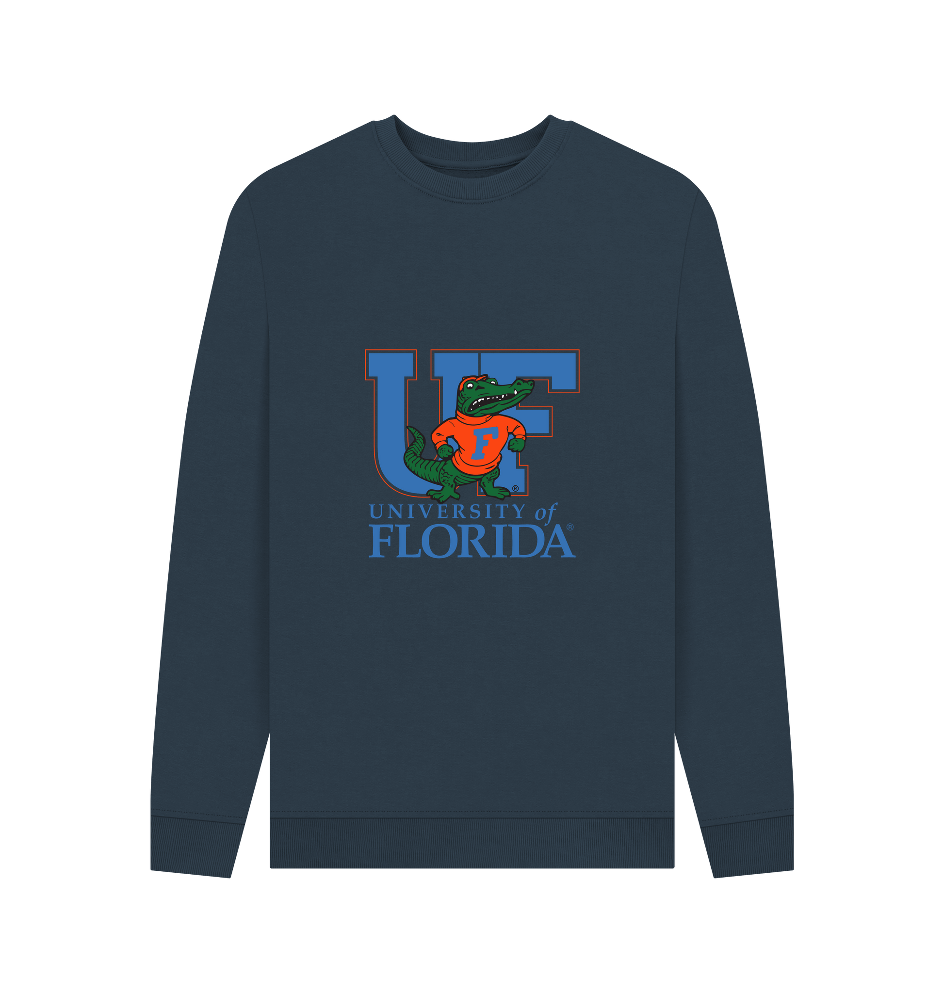 Navy Blue Printed Sweater