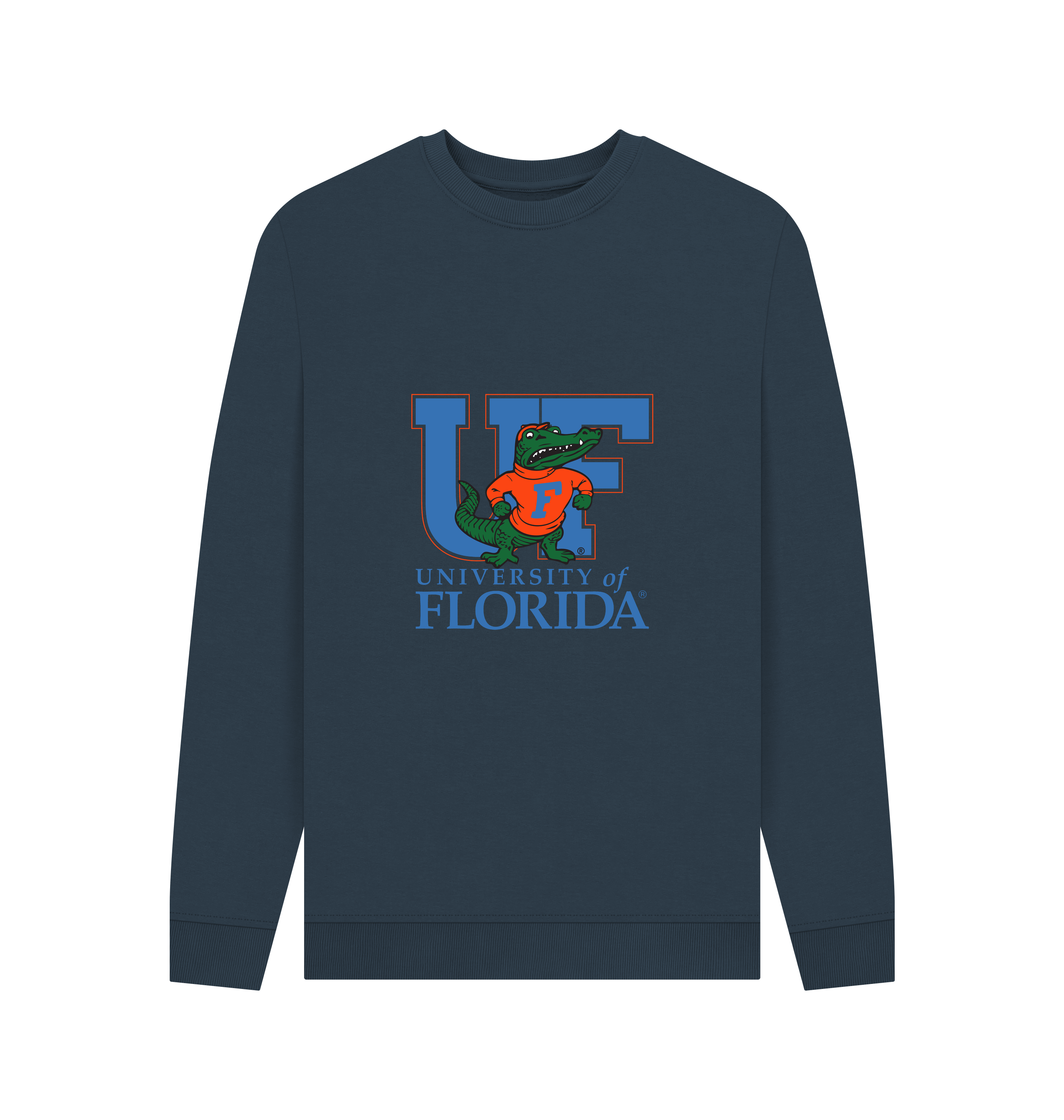 Navy Blue Printed Sweater