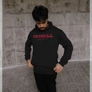 Cornell University Script Black Hoodie