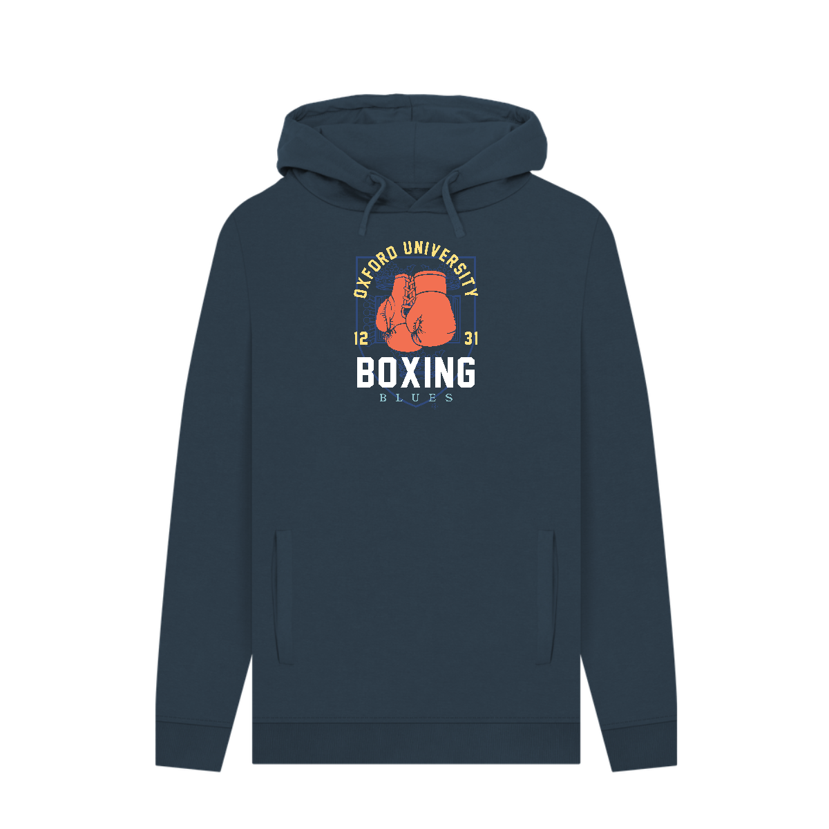 Oxford University Boxing Navy Hoodie