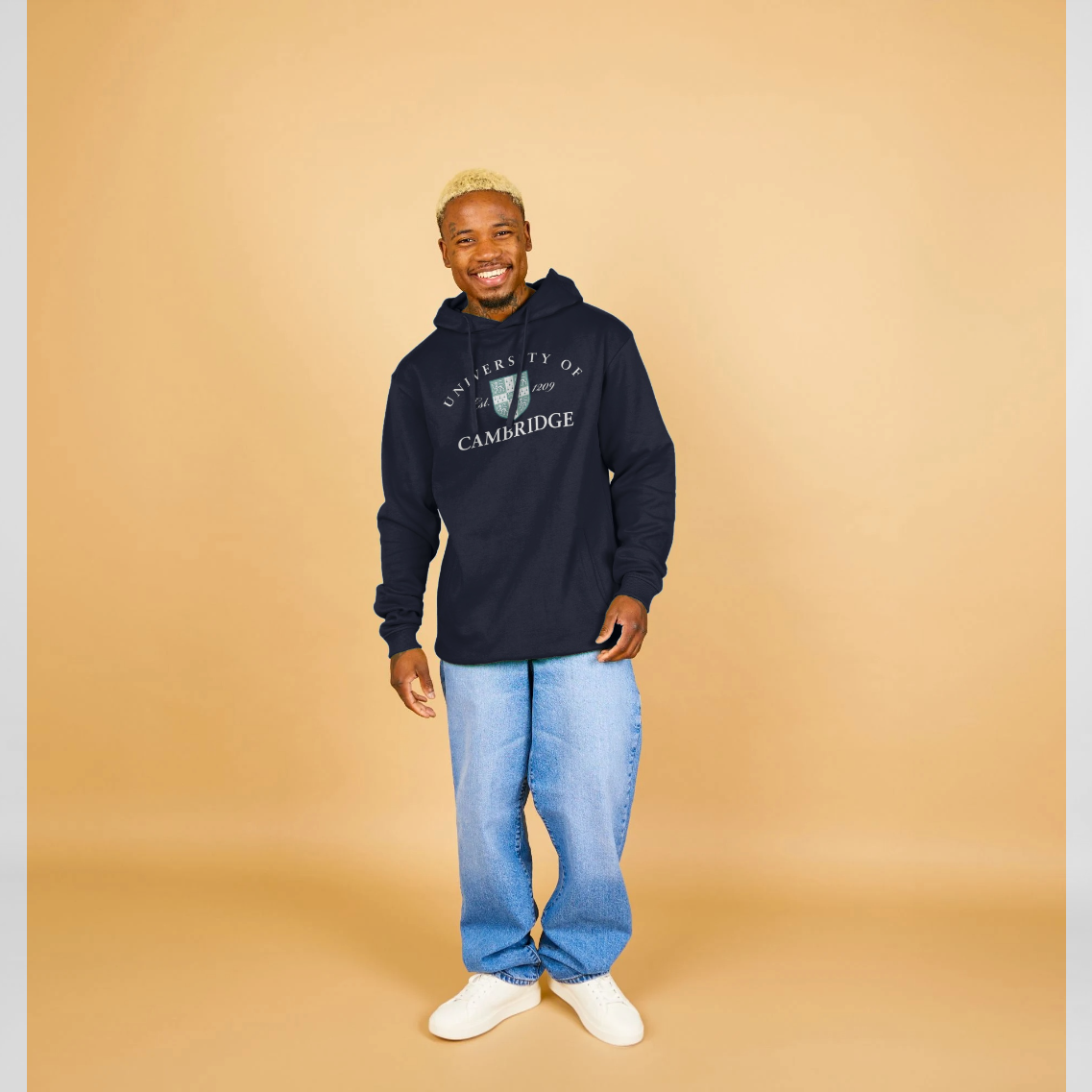 University Of Cambridge Est 1209 Navy Hoodie
