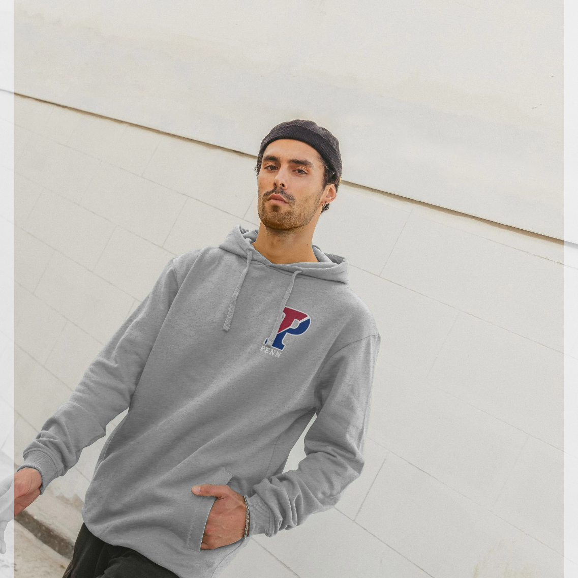 University Of Pennsylvania P Heather Grey Hoodie
