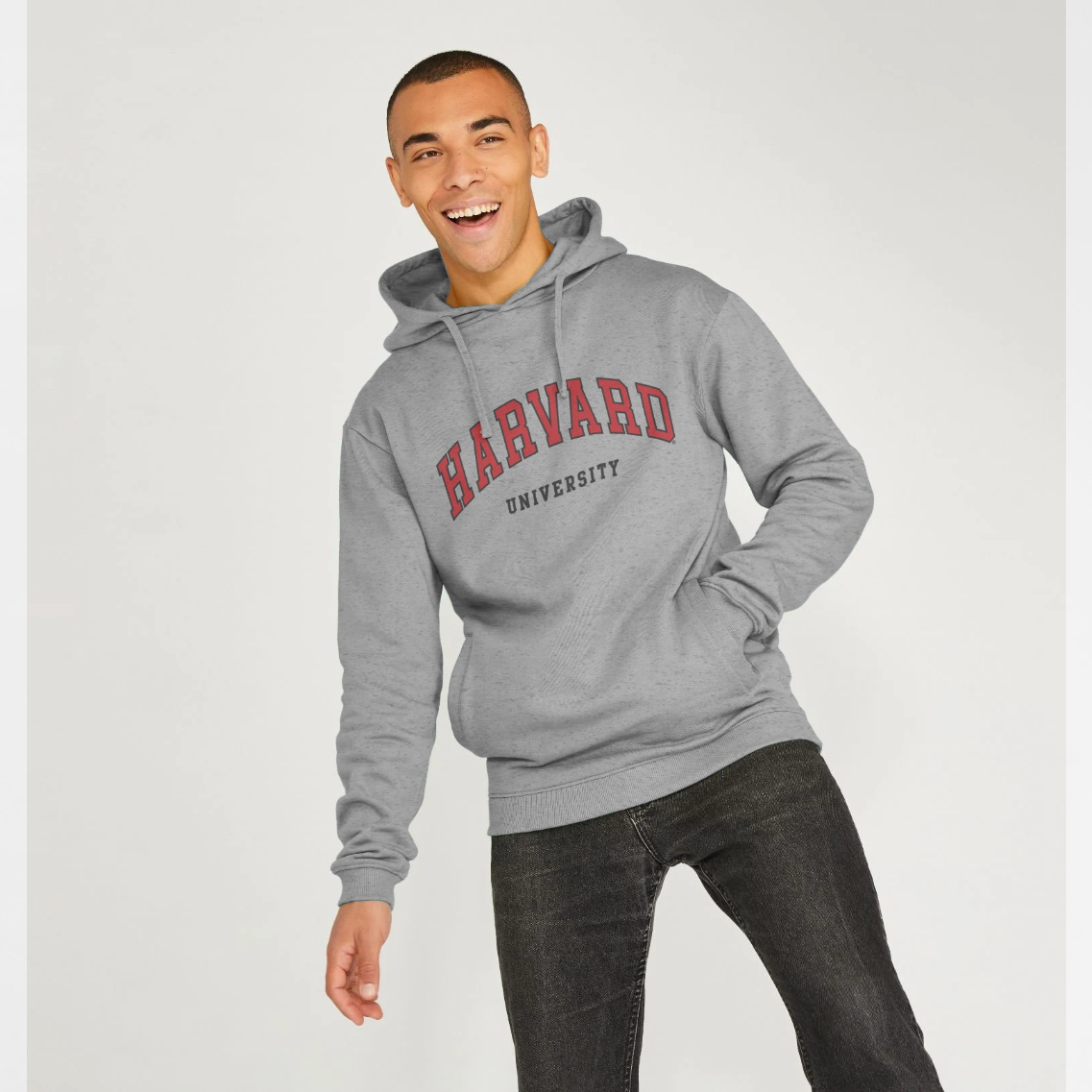 Harvard University Script Grey Hoodie