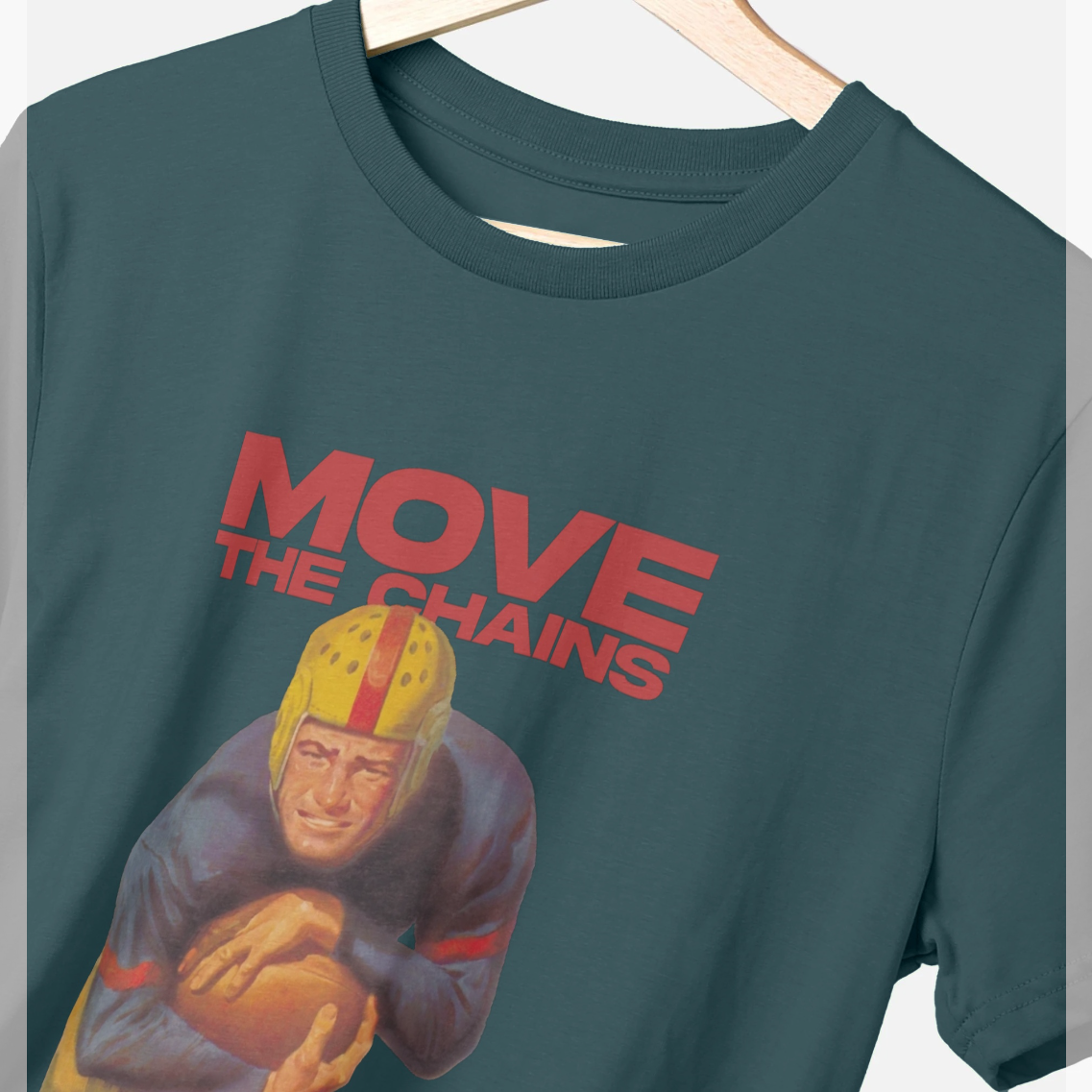 Pierce Archive Move the Chains Denim Blue T-Shirt