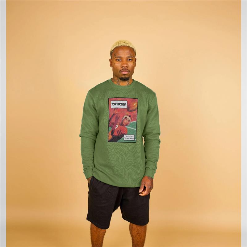 Pierce Archive Touchdown! Khaki Sweatshirt
