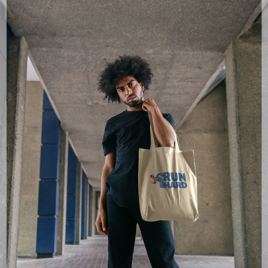 Pierce Archive Run Hard Tote Bag