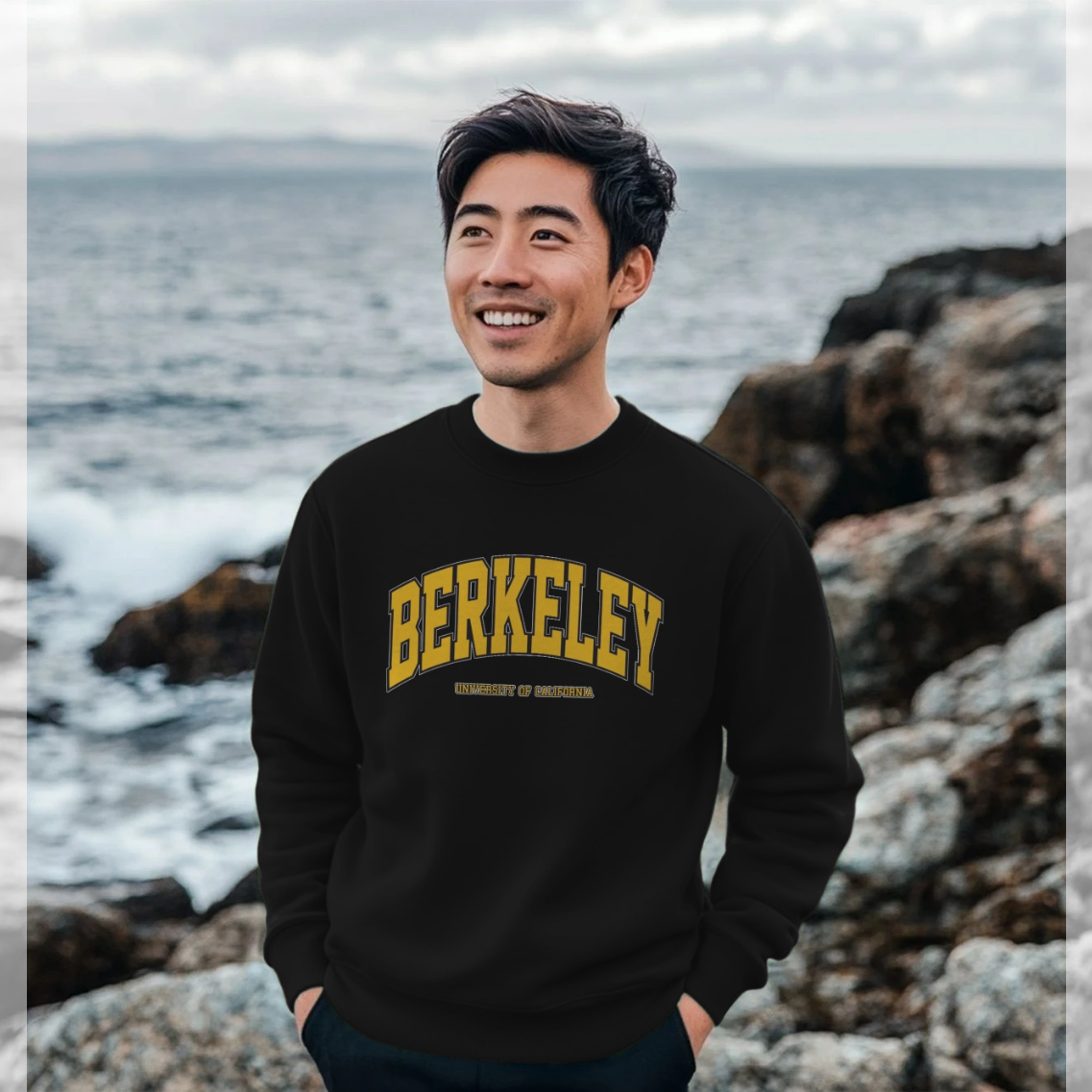 Black Printed Sweater