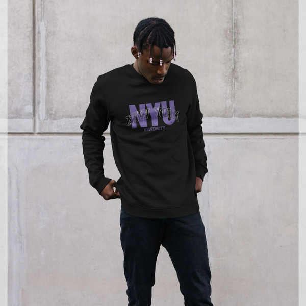 Black Printed Sweater