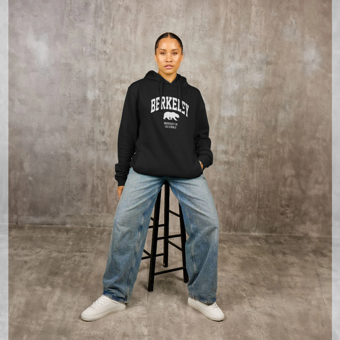 Berkeley Bear Black Hoodie