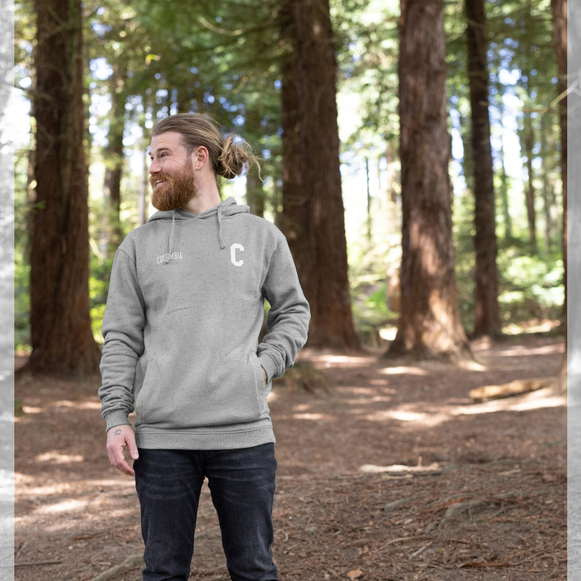 Columbia University C Heather Grey Hoodie