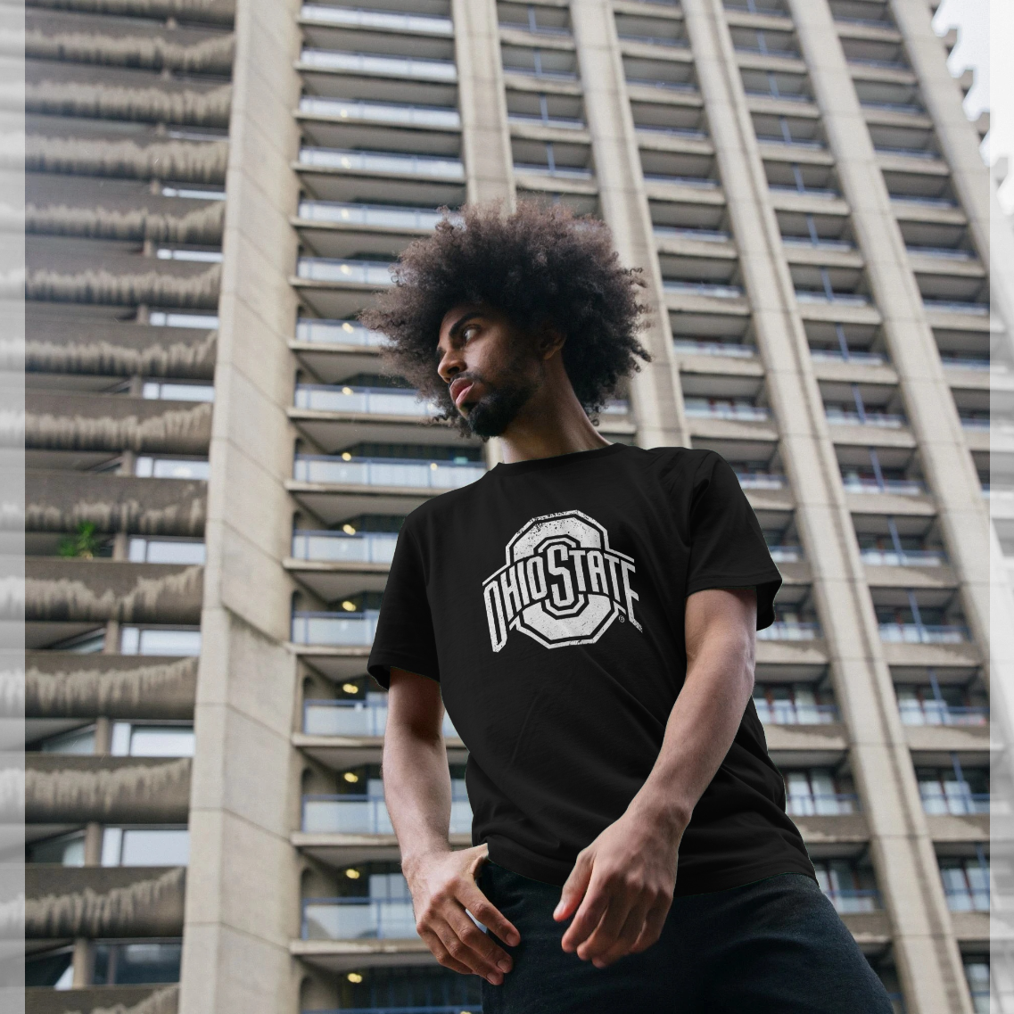 Black Printed T-shirt