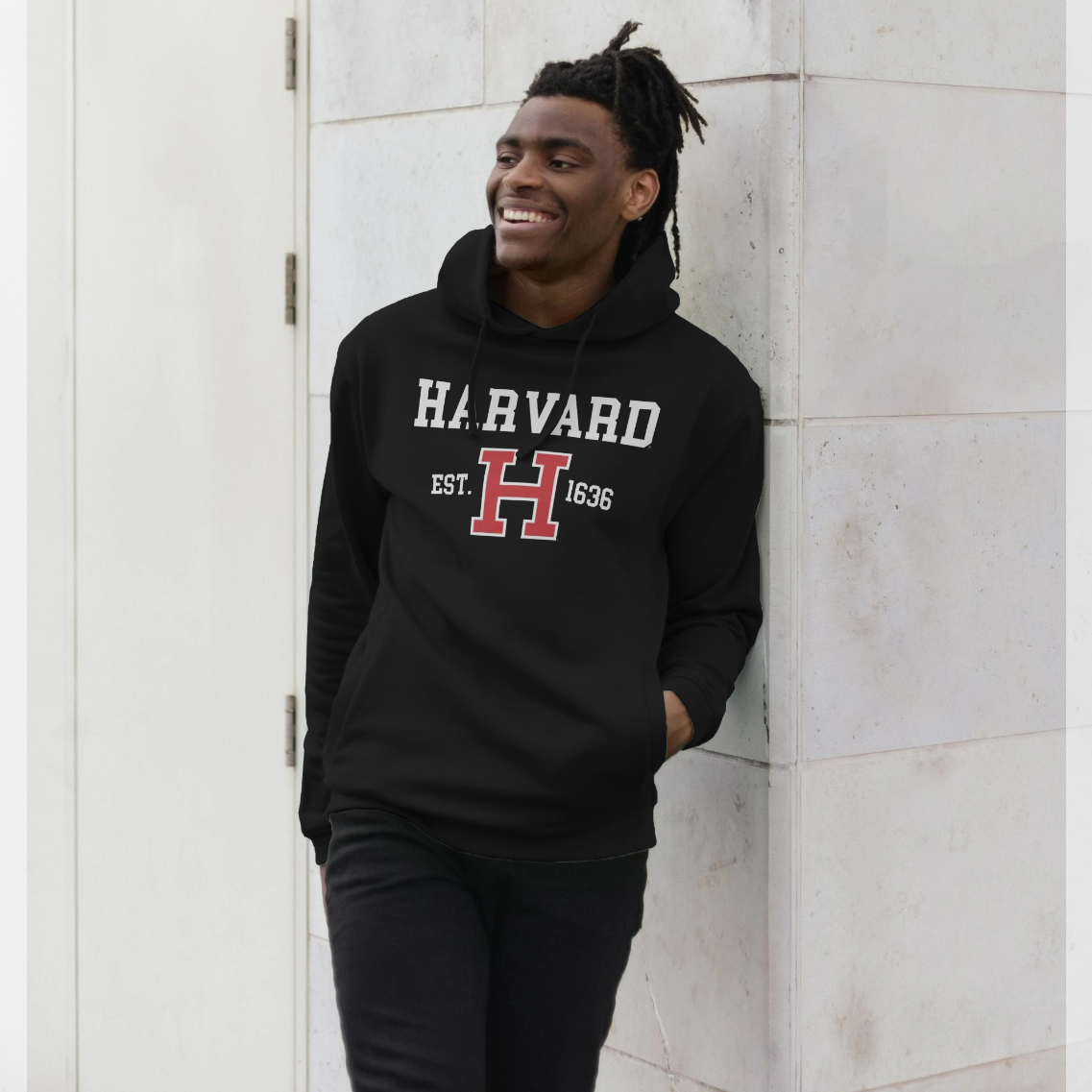 Harvard University Est 1636 Black Hoodie