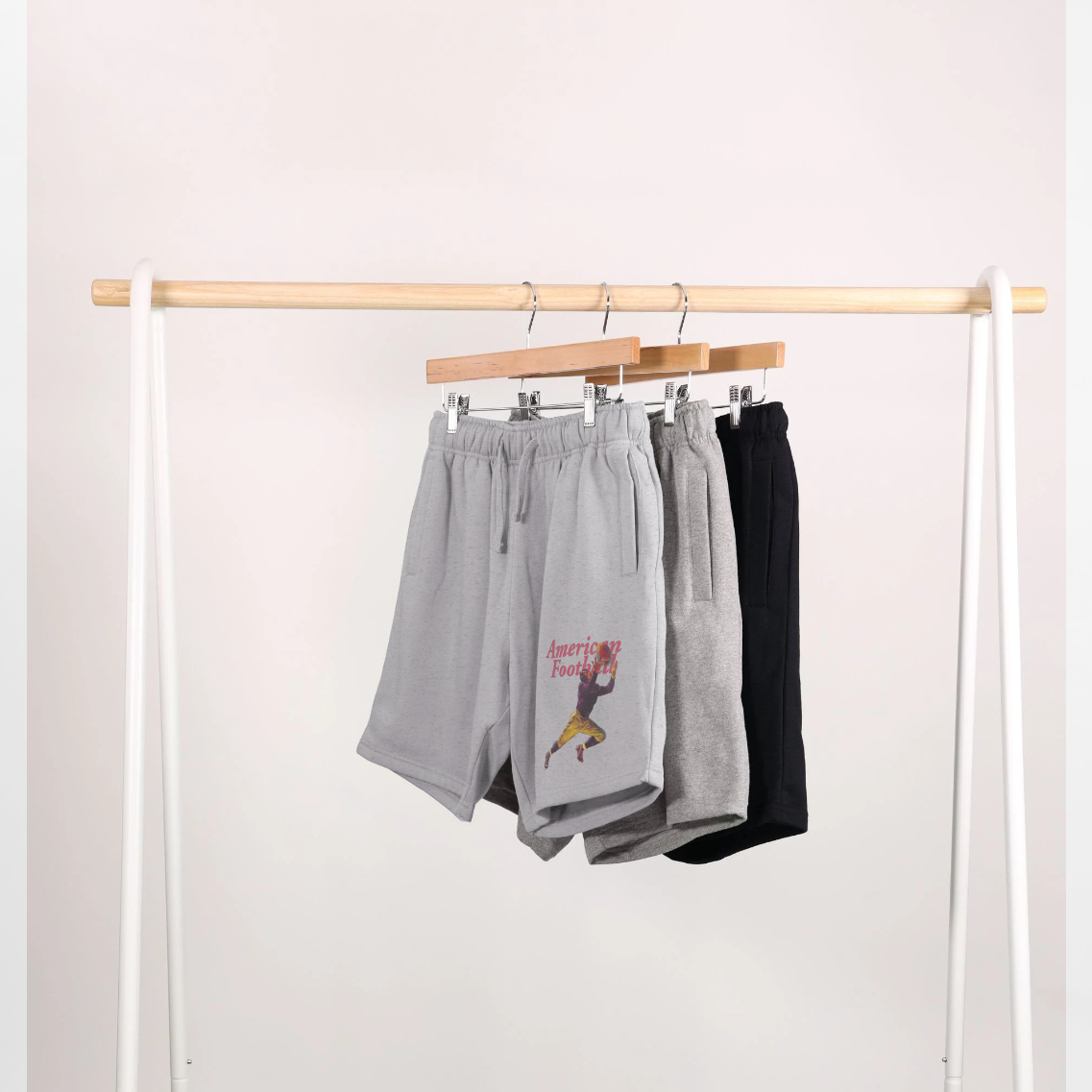 Pierce Archive American Football Grey Shorts
