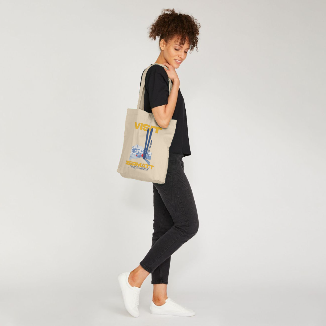 Pierce Archive Visit Zermatt Graphic Tote Bag