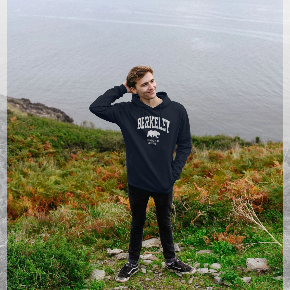 Berkeley Bear Navy Hoodie