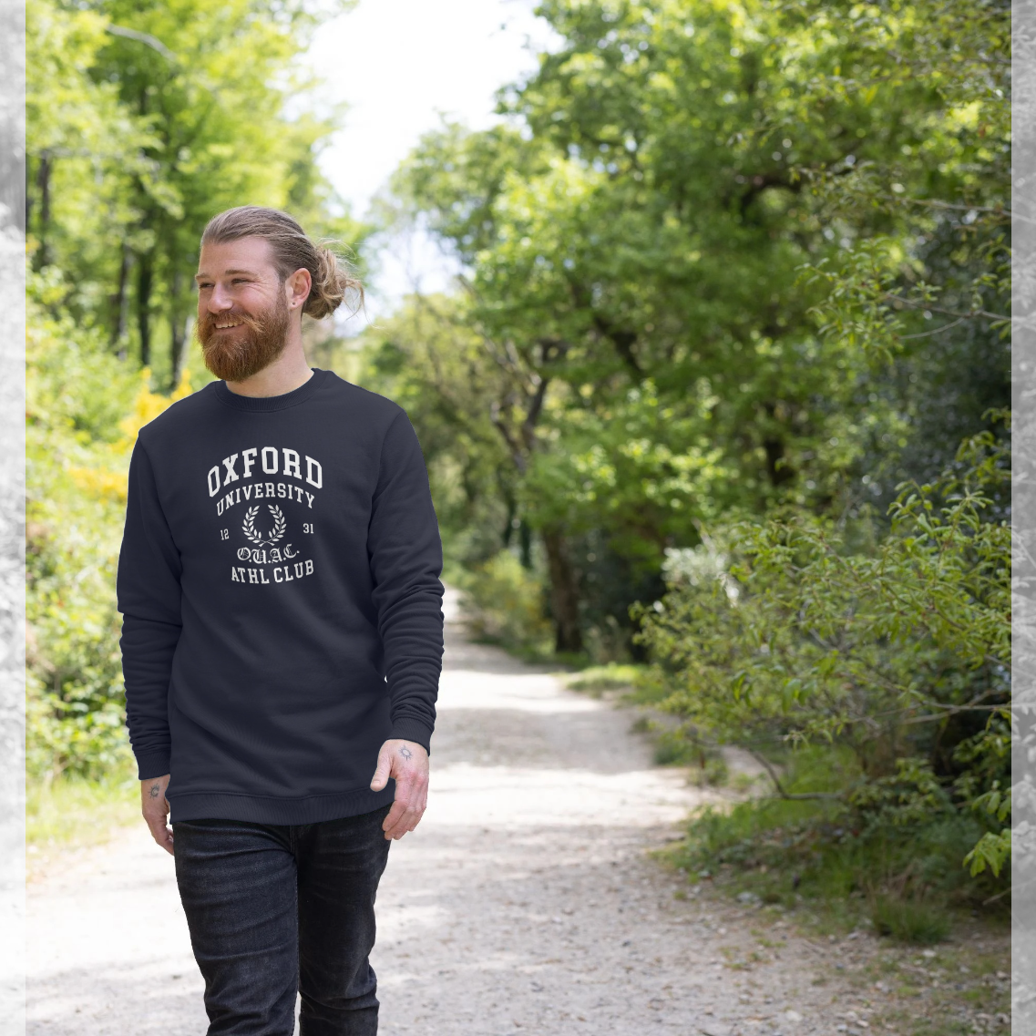 Navy Blue Printed Sweater