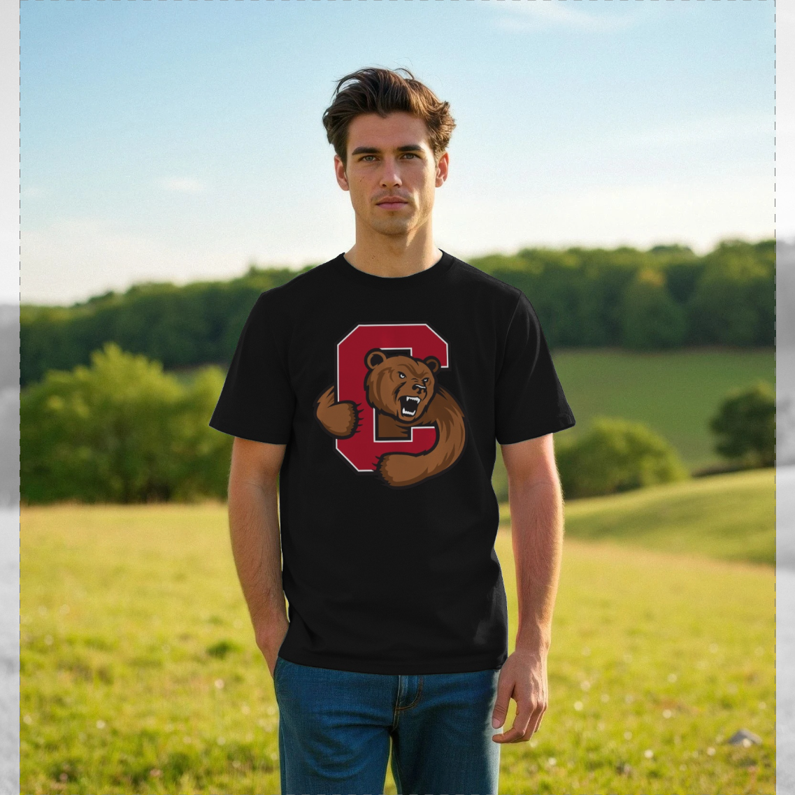 Black Printed T-shirt