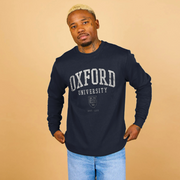 Oxford 1231 Collegiate Streetwear Navy Blue Sweatshirt