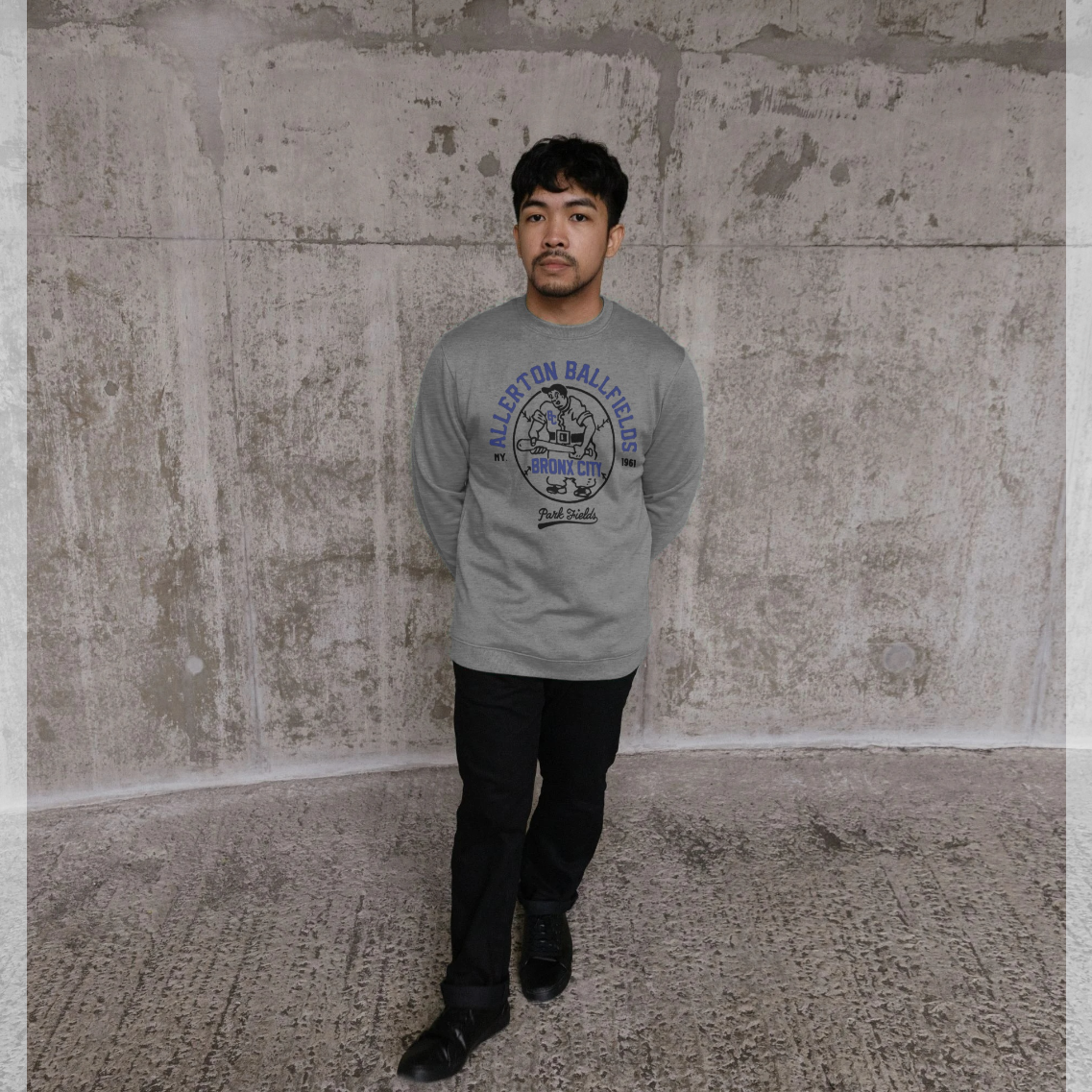 Light Heather Printed Sweater