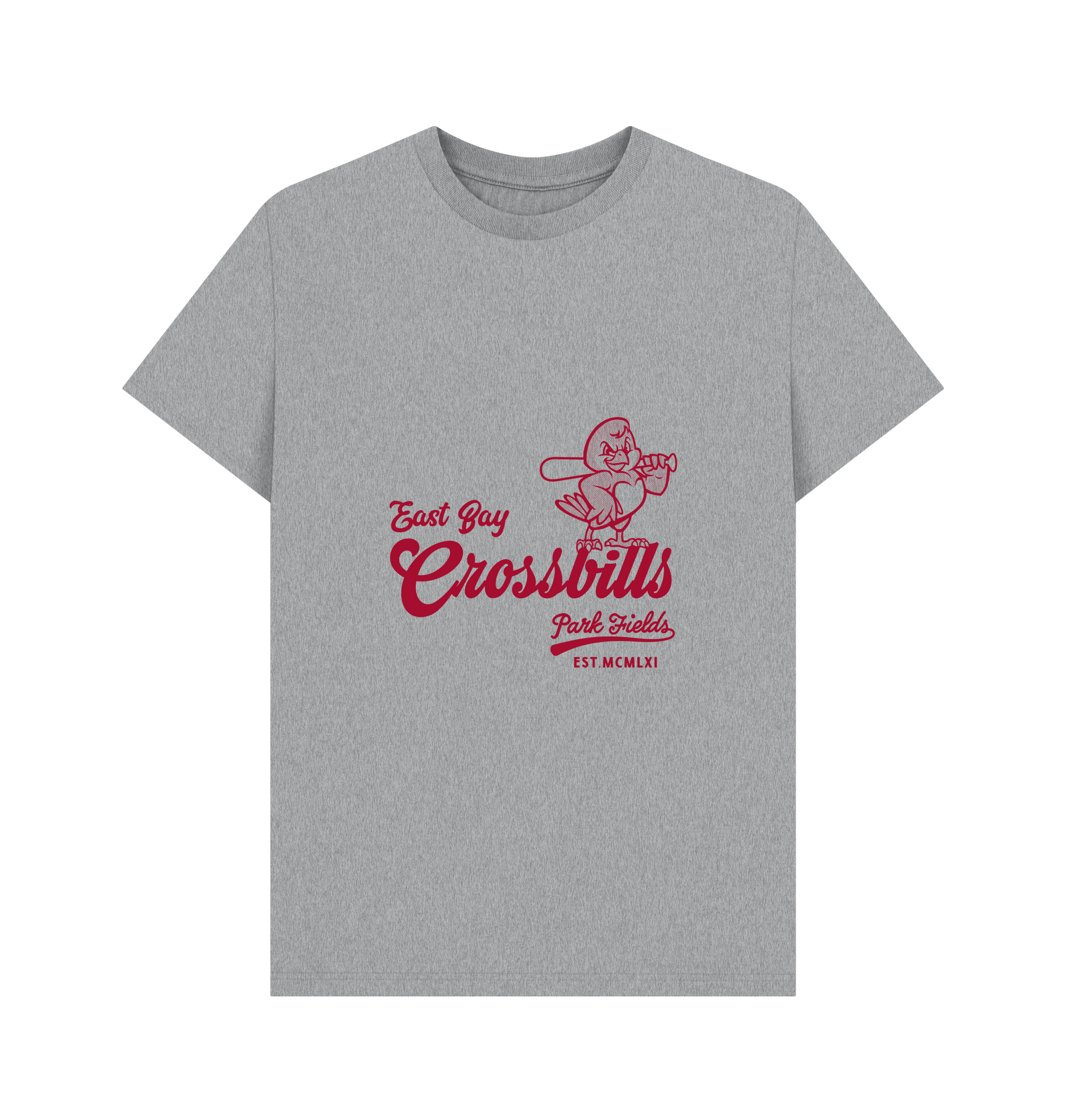 Athletic Grey Printed T-shirt