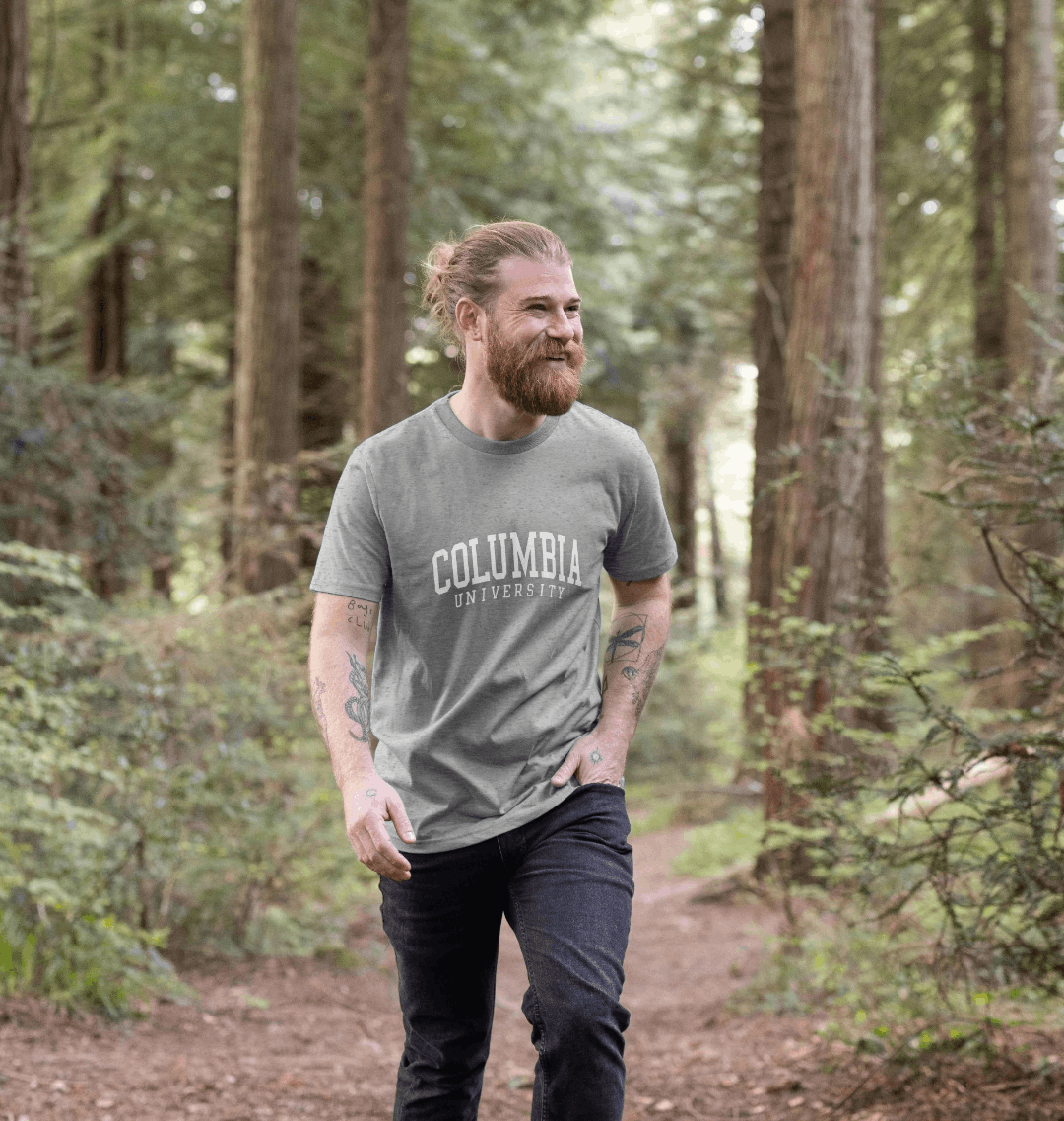 Athletic Grey Printed T-shirt