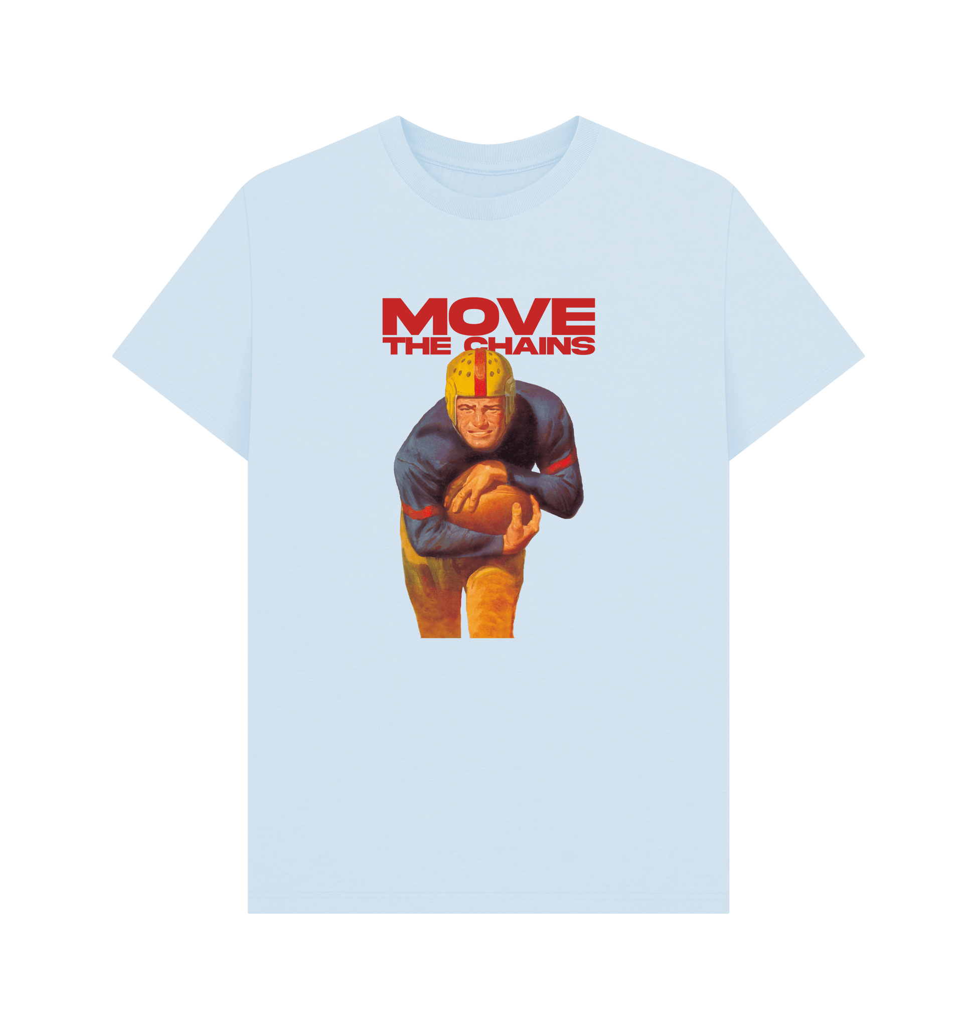 Sky Blue Printed T-shirt Front