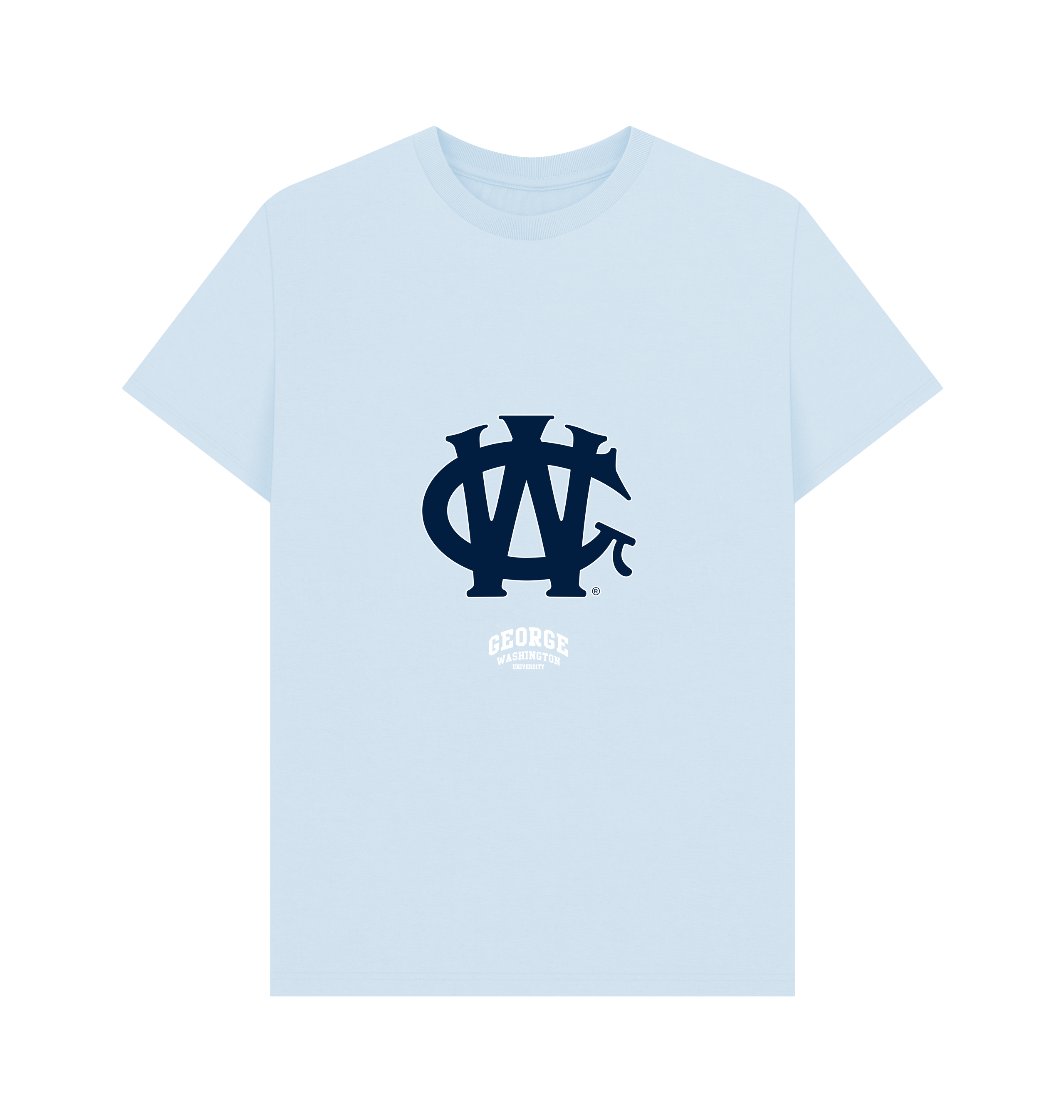 Sky Blue Printed T-shirt