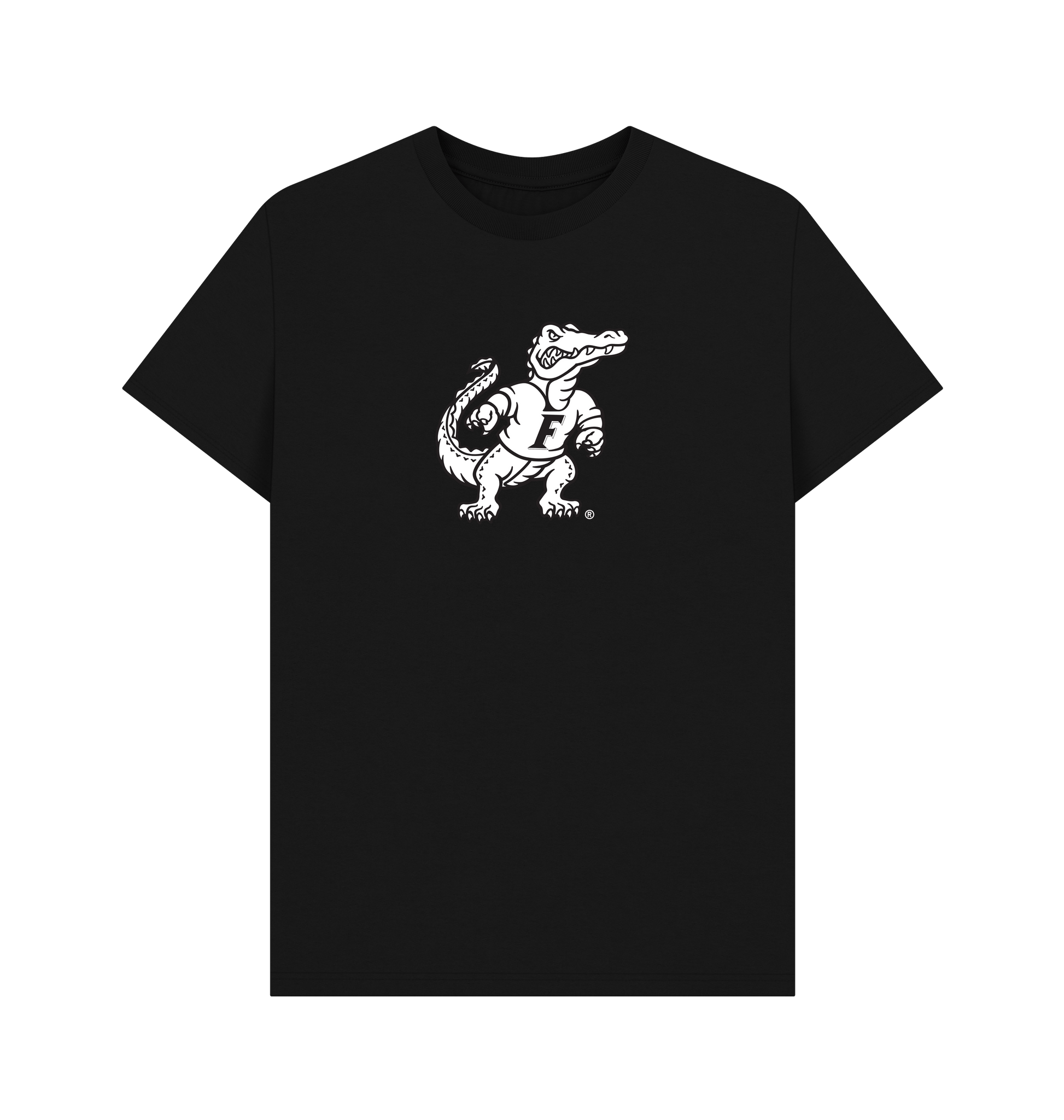 Black Printed T-shirt Front