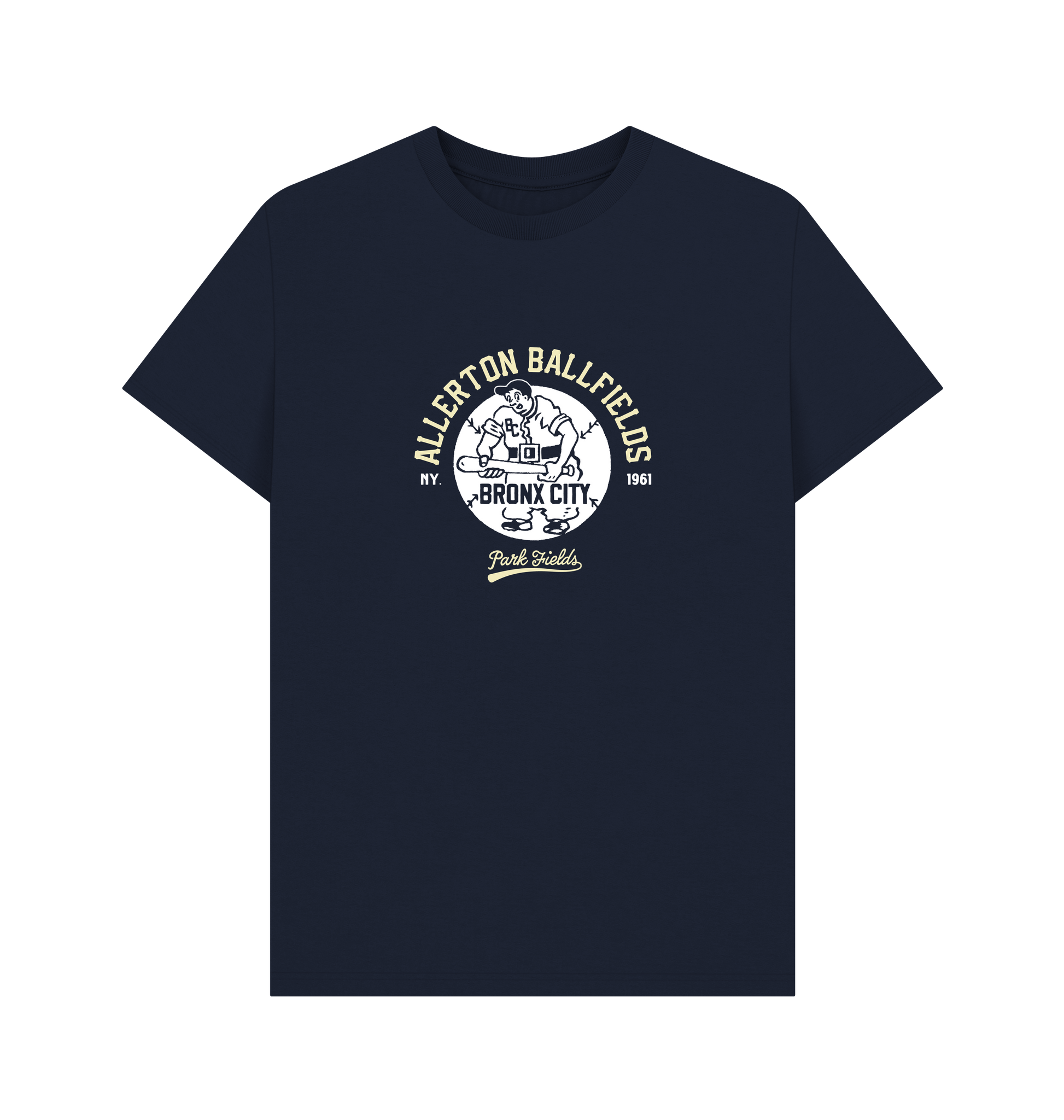 Navy Blue Printed T-shirt