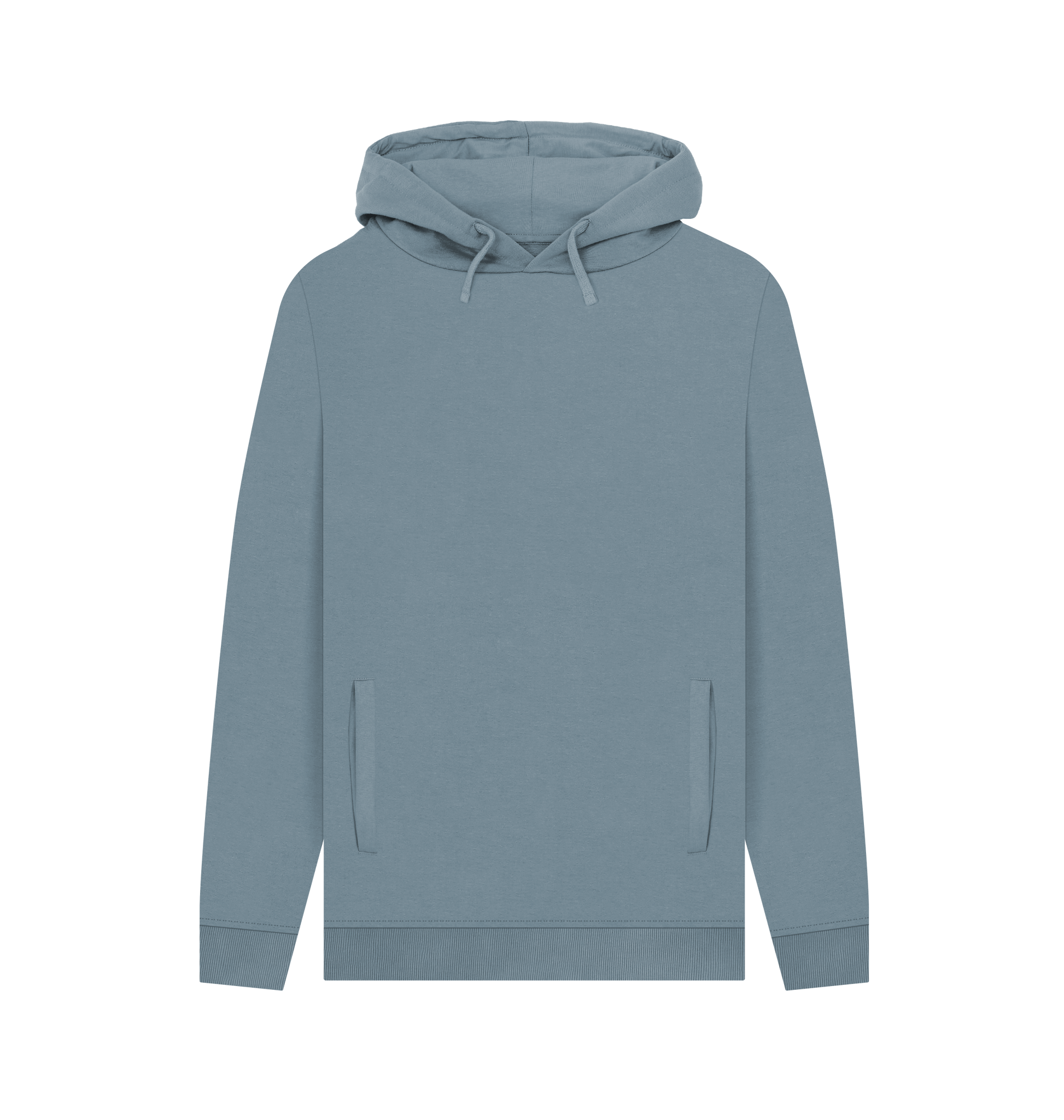 Stone Blue Printed Hoody Front