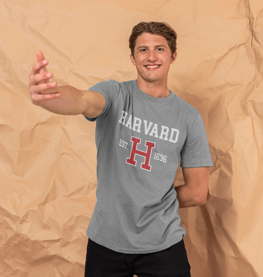 Athletic Grey Printed T-shirt