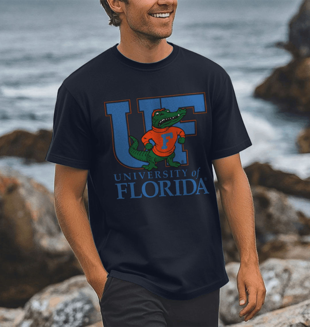 Navy Blue Printed T-shirt