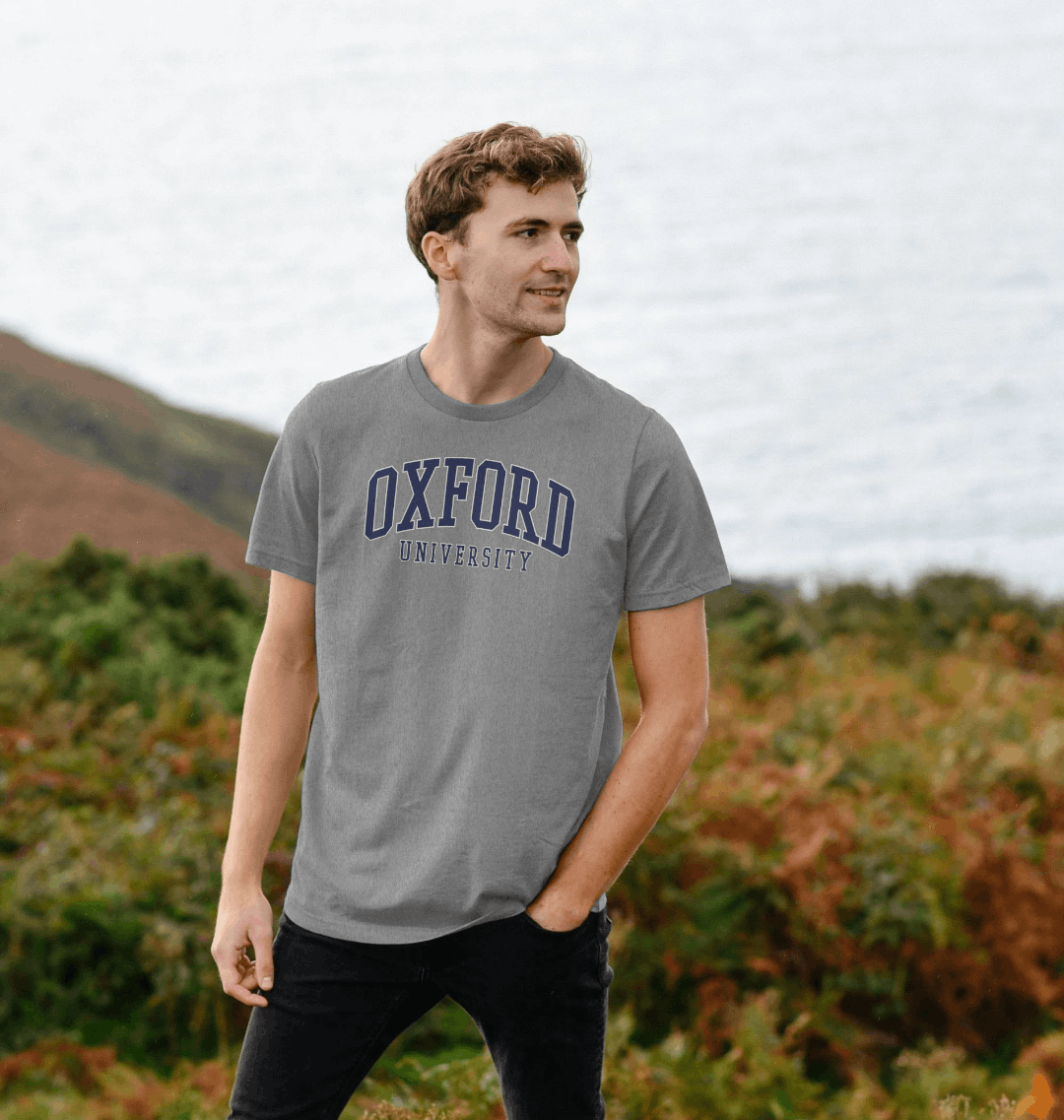 Athletic Grey Printed T-shirt
