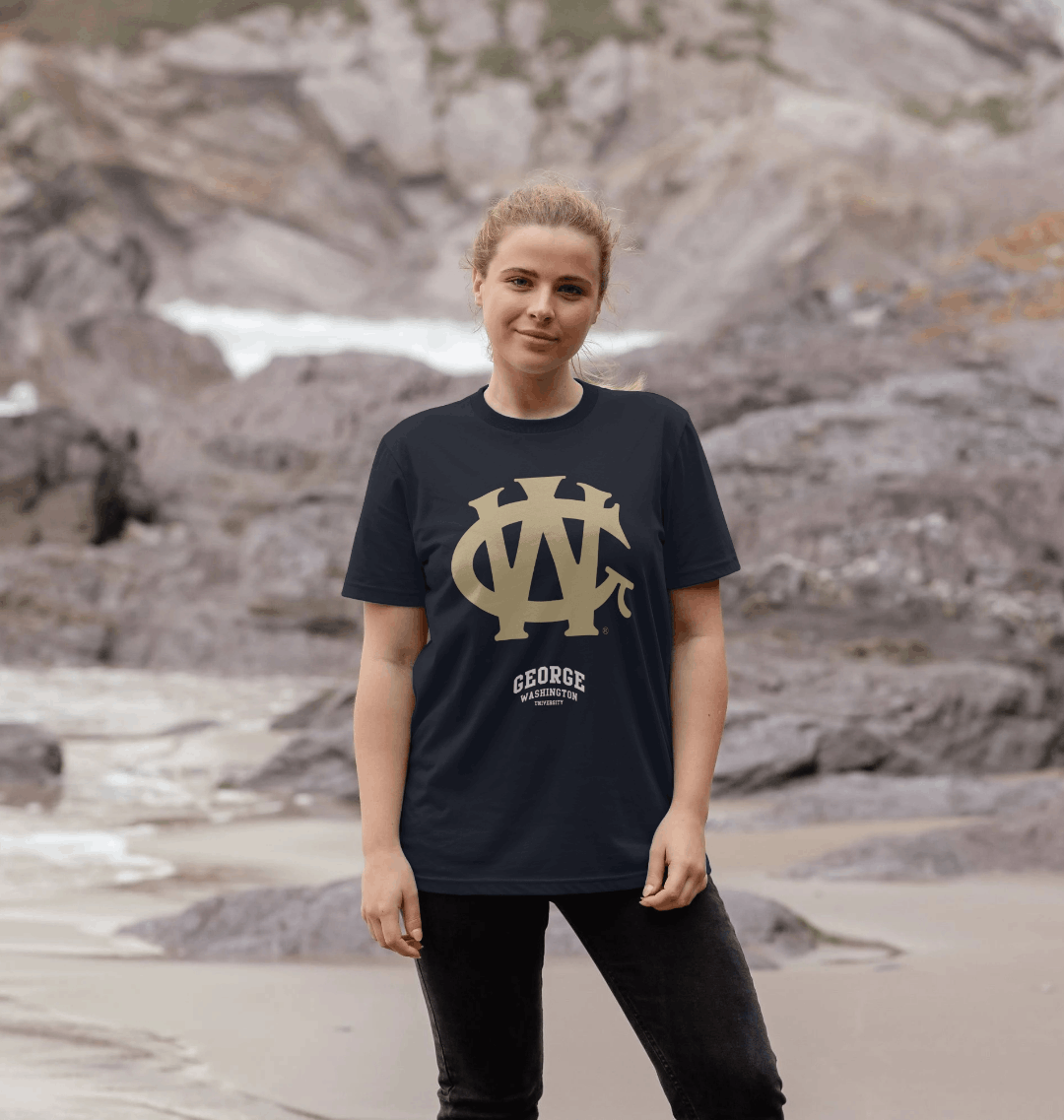 Navy Blue Printed T-shirt