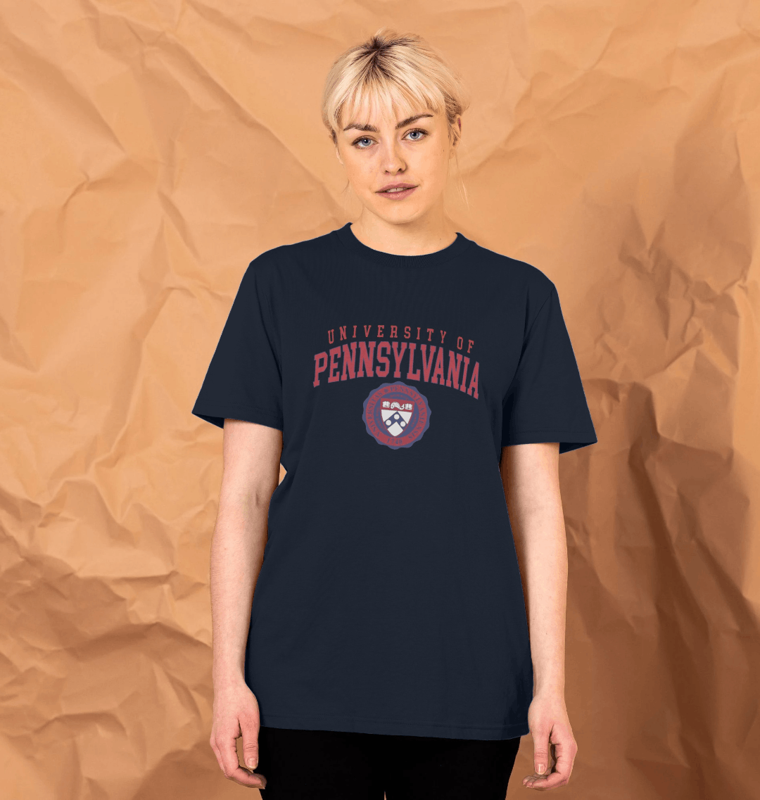 Navy Blue Printed T-shirt