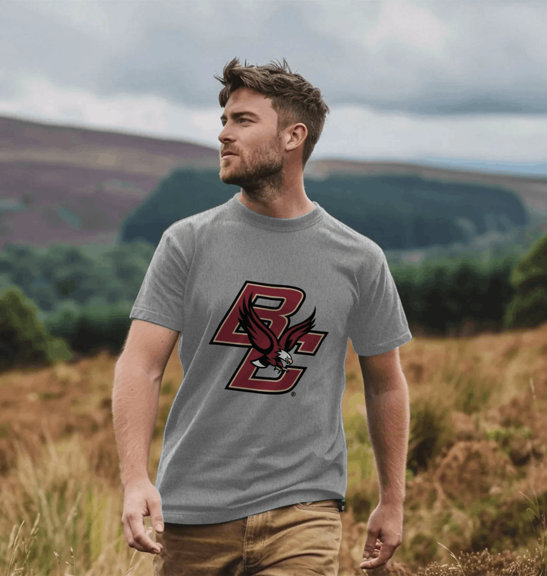 Athletic Grey Printed T-shirt