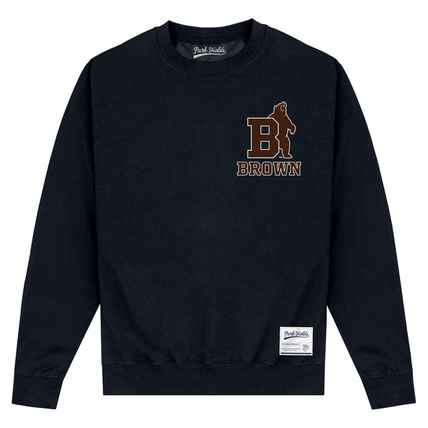 Brown University Small Initial Sweatshirt - Black