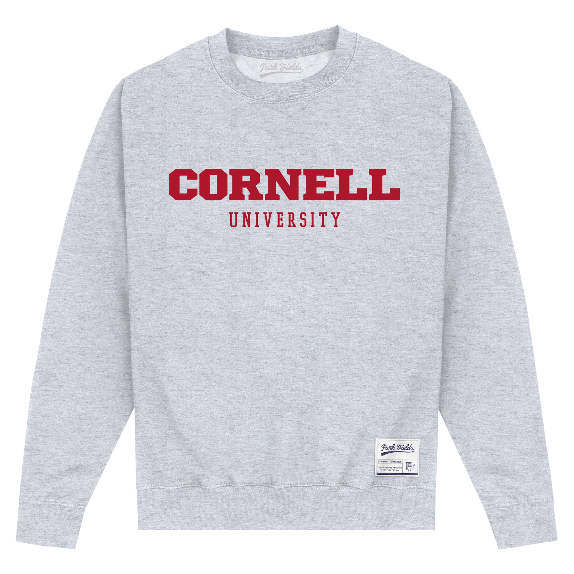 Cornell University Script Heather Grey Sweatshirt