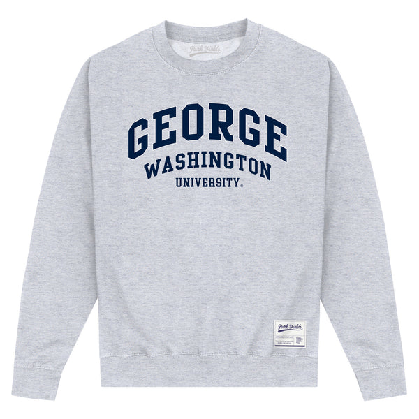 George Washington University Script Heather Grey Sweatshirt