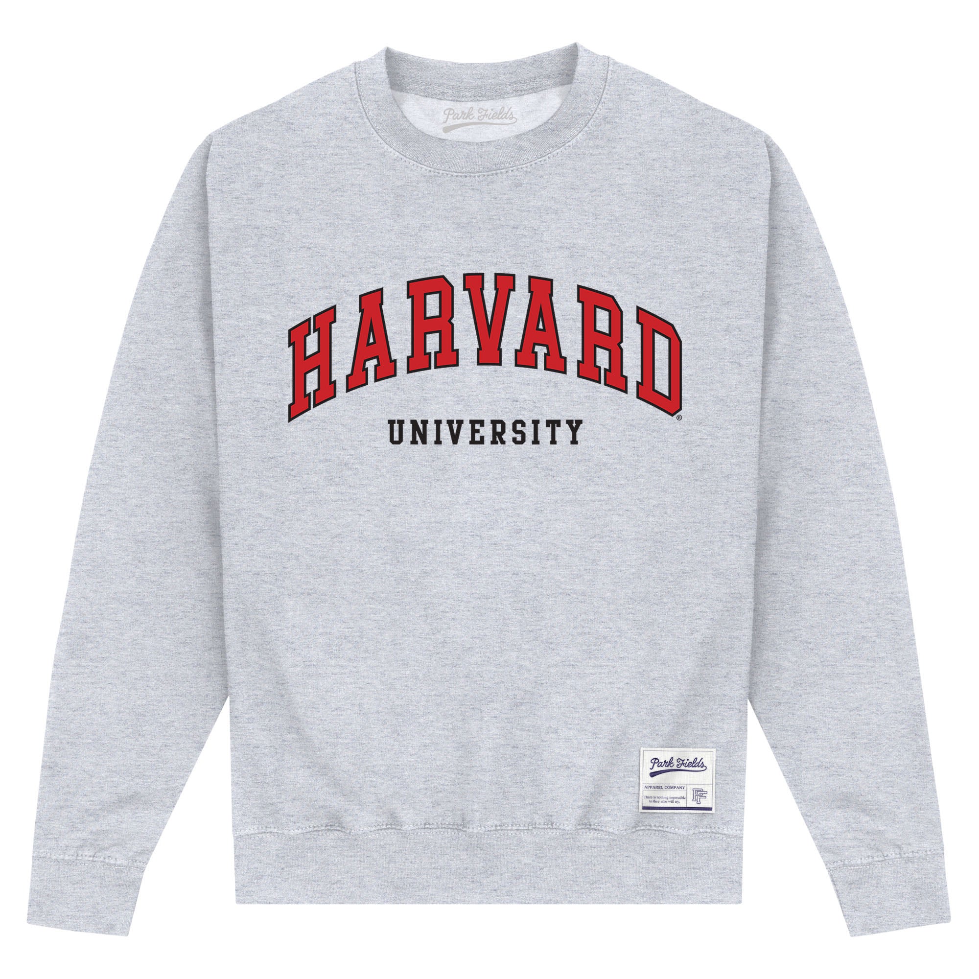 – Fields Script Park Sweatshirt Grey Heather University Harvard
