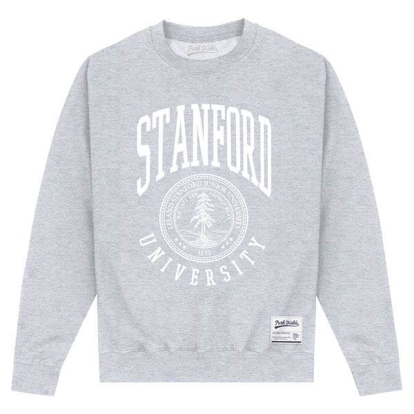 Stanford University Crest Heather Grey Unisex Sweatshirt
