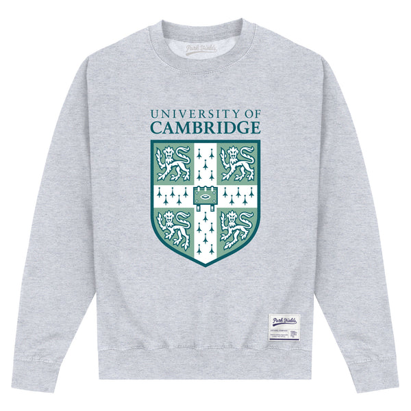 University Of Cambridge Shield Heather Grey Sweatshirt