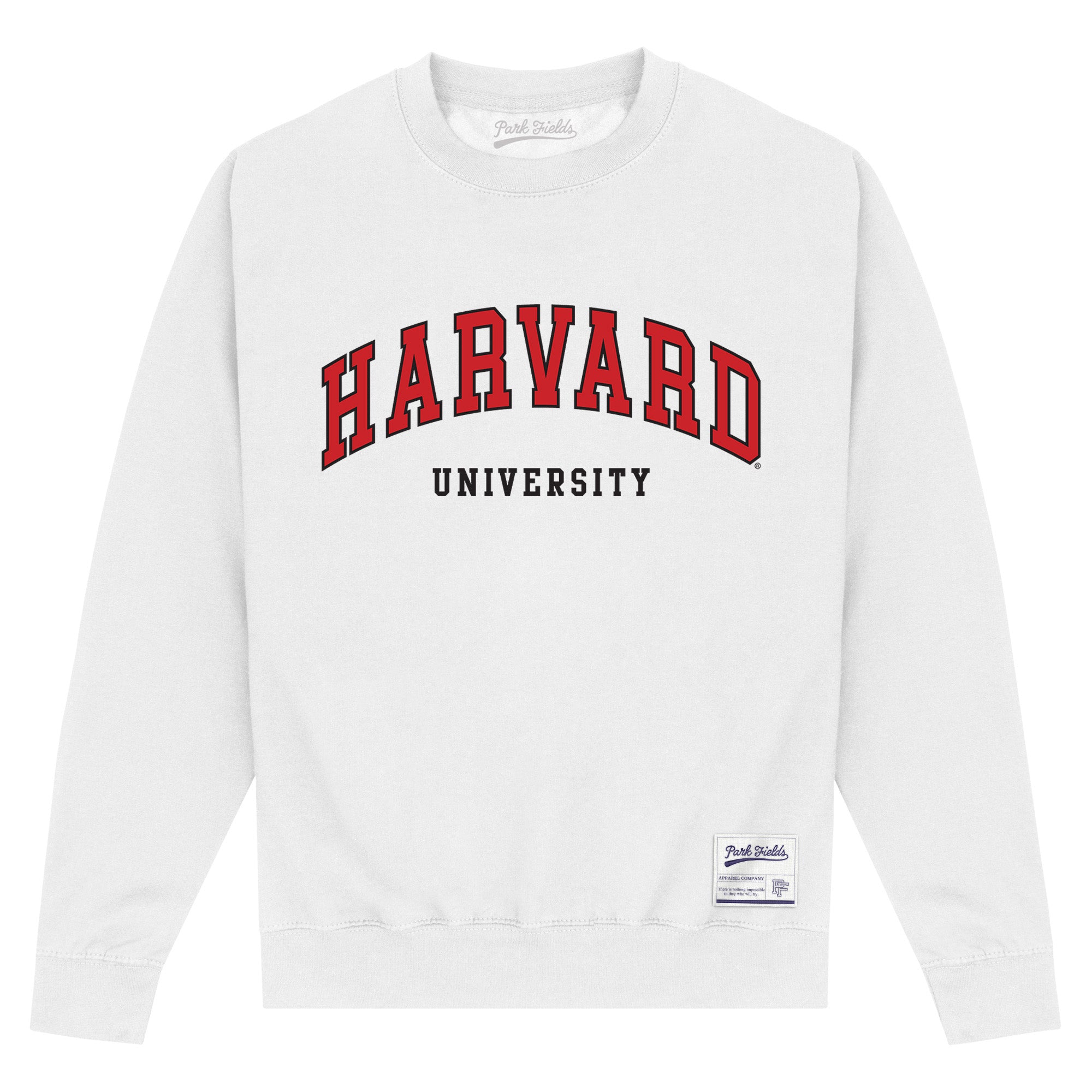 Harvard University Script White Sweatshirt