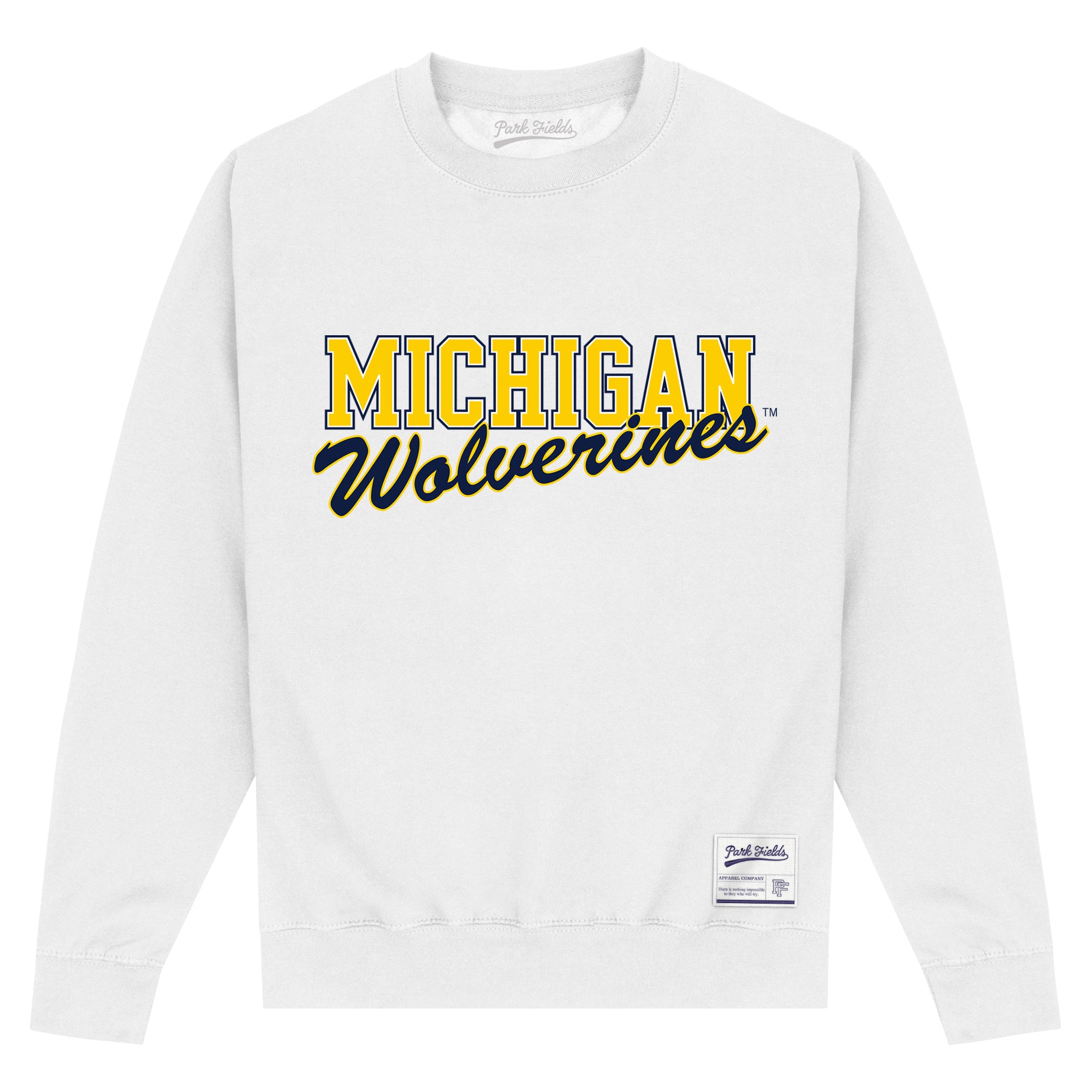 Michigan Wolverines White Sweatshirt