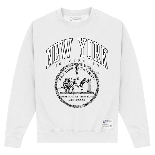 New York University White Sweatshirt