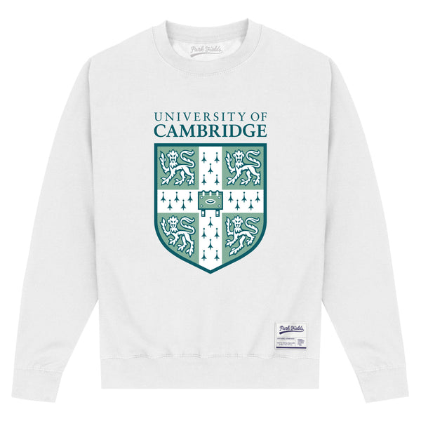 University Of Cambridge Shield White Sweatshirt