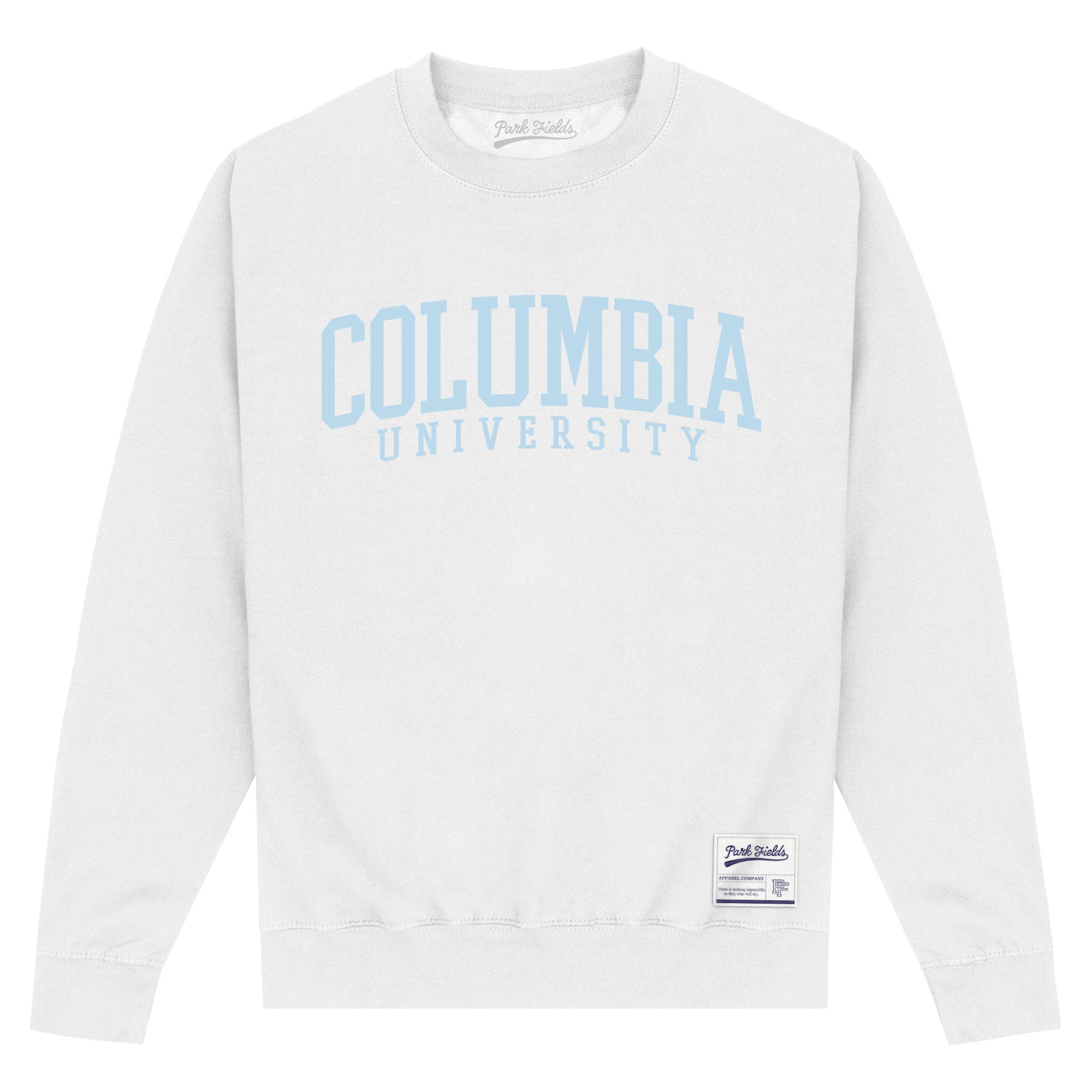 Columbia University Script White Sweatshirt