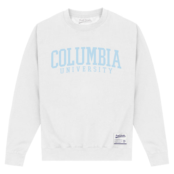 Columbia University Script White Sweatshirt